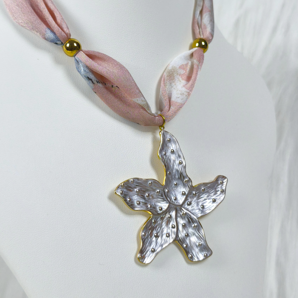 Bandana Flor de plata